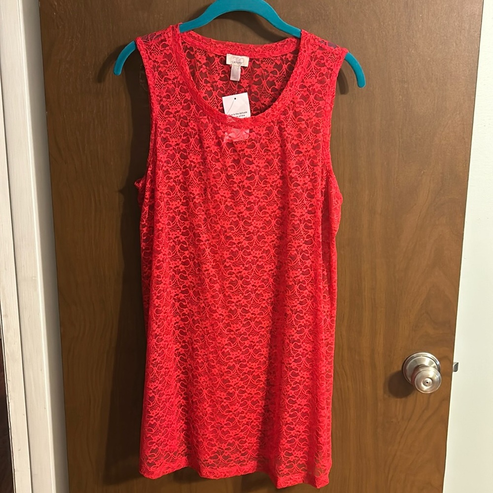 Lace layering tank